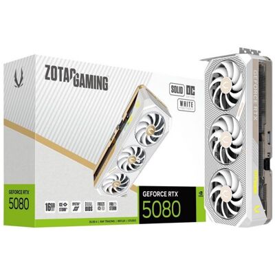 Zotac gaming geforce rtx 5080 solid oc white 16gb gddr7 graphics ca... Zotac gaming geforce rtx 5080 solid oc white 16gb gddr7 graphics ca...