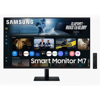 Samsung m70f monitor ai smart da 32" con hub di gioco integrato Samsung m70f monitor ai smart da 32" con hub di gioco integrato