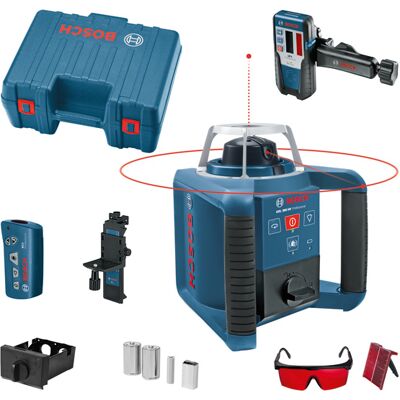 Bosch rotary laser grl 300 hv con accessori in caso di artigianato Bosch rotary laser grl 300 hv con accessori in caso di artigianato