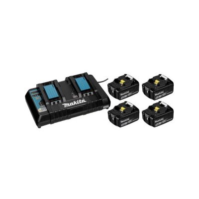 Makita 1976268 caricabatterie con batteria dc18rd + 4xbl1850b 5ah 1... Makita 1976268 caricabatterie con batteria dc18rd + 4xbl1850b 5ah 1...