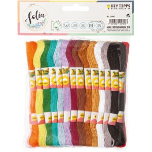 Folia Filo da ricamo, Filato + Lana, Multicolore Folia Filo da ricamo, Filato + Lana, Multicolore