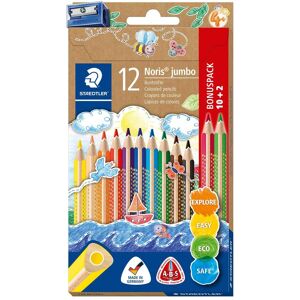 Staedtler Pastelli, Pastello Noris jumbo 10+2 (12x) Staedtler Pastelli, Pastello Noris jumbo 10+2 (12x)