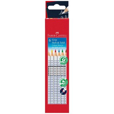 Faber-Castell, Pastelli, Gessetti Grip notebook & lavagna (6x) Faber-Castell, Pastelli, Gessetti Grip notebook & lavagna (6x)