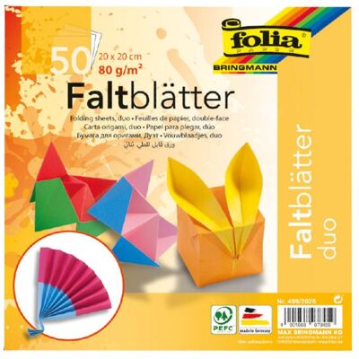 Folia, Carta bricolage, Volantini Duo (80 g/m², 50x) Folia, Carta bricolage, Volantini Duo (80 g/m², 50x)