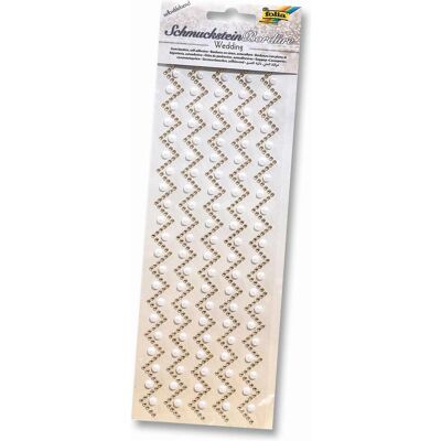 Folia - Schmucksteinbordüren Wedding 3 - Decorative sticker Folia - Schmucksteinbordüren Wedding 3 - Decorative sticker