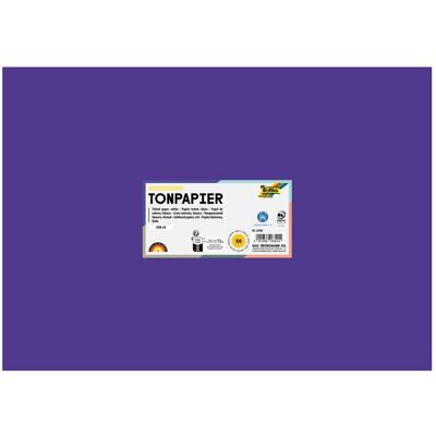 Folia 6332 - Carta tinta viola scuro - DIN A3, 130 g/m², 50 fogli Folia 6332 - Carta tinta viola scuro - DIN A3, 130 g/m², 50 fogli