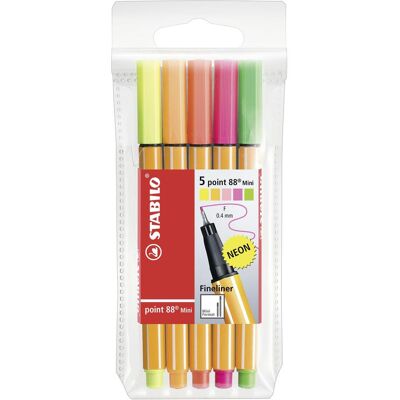 STABILO Point 88 Mini Fineliner - 3 Colori Varianti - Tipo di prodotto: Fineliner STABILO Point 88 Mini Fineliner - 3 Colori Varianti - Tipo di prodotto: Fineliner