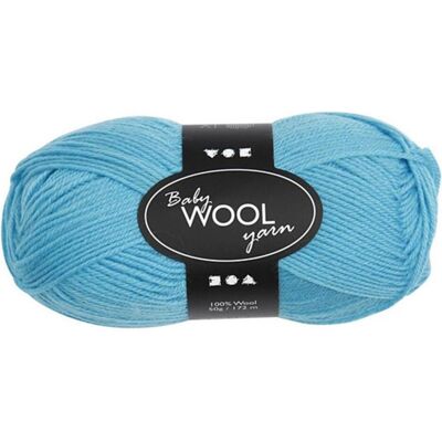 Creativ Company Lana Baby Filato Merino 50 g 14/4 Turchese, Filato + Lana, Turchese Creativ Company Lana Baby Filato Merino 50 g 14/4 Turchese, Filato + Lana, Turchese