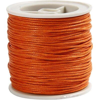 Creativ Company Nastro di cotone 1 mm cerato, Filato + Lana, Arancia Creativ Company Nastro di cotone 1 mm cerato, Filato + Lana, Arancia