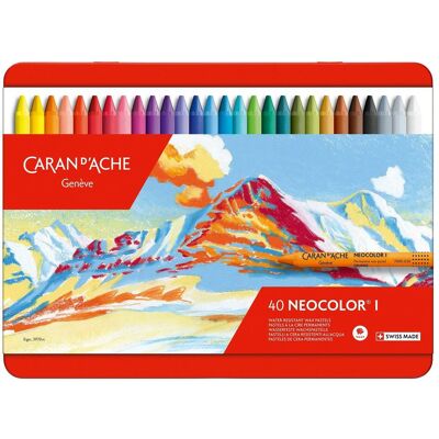 Caran d'Ache, Pastelli, Neocolor I Metallschachtel (40x) Caran d'Ache, Pastelli, Neocolor I Metallschachtel (40x)