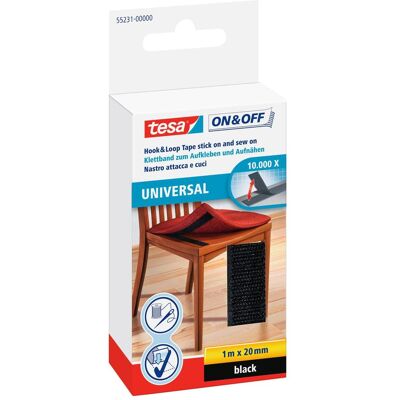 tesa, Nastro in velcro, Velcro On&Off (20 mm, 0.56 kg) tesa, Nastro in velcro, Velcro On&Off (20 mm, 0.56 kg)