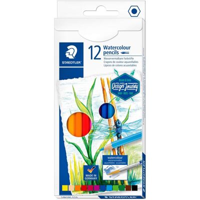 Staedtler Pastelli, Matita colorata acquerello 12ST (12x) Staedtler Pastelli, Matita colorata acquerello 12ST (12x)