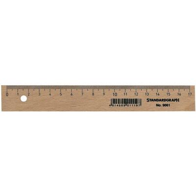 DUX, Righello, Scala Grafico standard (17 cm, Legno) DUX, Righello, Scala Grafico standard (17 cm, Legno)