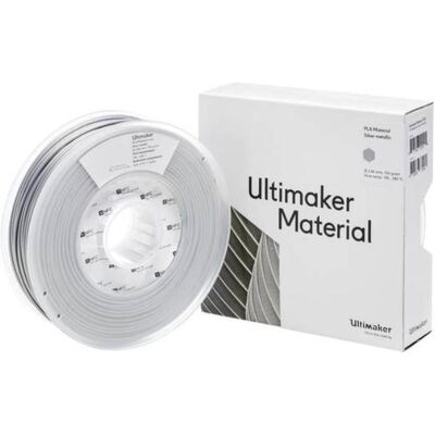Ultimaker Filamento (PLA, 2.85 mm, 750 g), Filamenti stampa 3D, Argento Ultimaker Filamento (PLA, 2.85 mm, 750 g), Filamenti stampa 3D, Argento