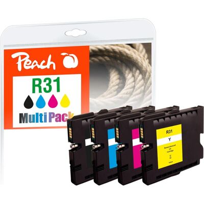 Peach, Cartucce, Cartucce d'inchiostro economiche compatibili con Ricoh GC31 (C, FC, M, Y) Peach, Cartucce, Cartucce d'inchiostro economiche compatibili con Ricoh GC31 (C, FC, M, Y)