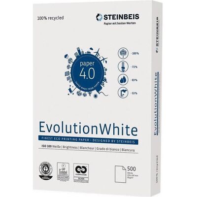 Carta A3 Bianca Steinbeis - Ecologica, 80g/m², 500 fogli Carta A3 Bianca Steinbeis - Ecologica, 80g/m², 500 fogli