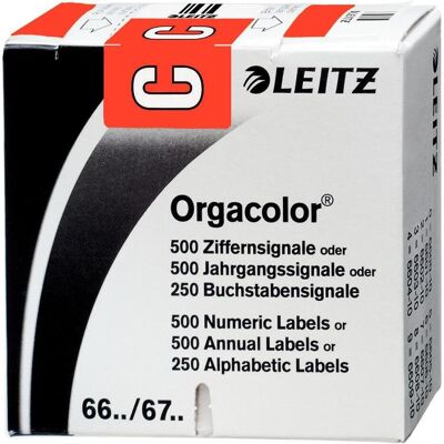Leitz, Etichette, Segnali di lettere Orgacolor su rotolo - C Leitz, Etichette, Segnali di lettere Orgacolor su rotolo - C