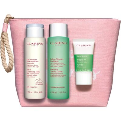 Clarins, Set regalo bellezza, Offerte - Set di pulizia perfetto per pelli da miste a grasse (Set per la cura del viso) Clarins, Set regalo bellezza, Offerte - Set di pulizia perfetto per pelli da miste a grasse (Set per la cura del viso)