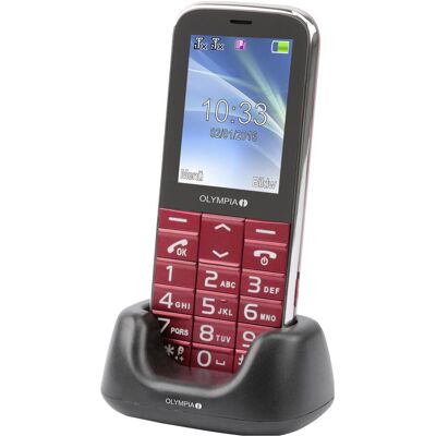 Olympia Gioia II 2G (2.40"), Cellulare con tasti, Rosso, Argento Olympia Gioia II 2G (2.40"), Cellulare con tasti, Rosso, Argento