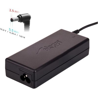 Akyga AK-ND-44 Sostituzione alimentatore per notebook e convertitore di tensione all'interno (120 W), Alimentatore per notebook, Nero Akyga AK-ND-44 Sostituzione alimentatore per notebook e convertitore di tensione all'interno (120 W), Alimentatore per notebook, Nero