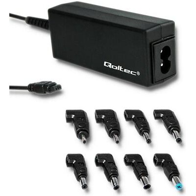 Qoltec 51527 Caricabatterie per dispositivi mobili (45 W), Alimentatore per notebook, Nero Qoltec 51527 Caricabatterie per dispositivi mobili (45 W), Alimentatore per notebook, Nero