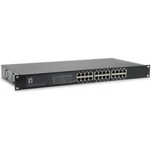 LevelOne GEP-2421W150 Switch 24 porte Gigabit PoE (24 porte), Switch di rete, Nero LevelOne GEP-2421W150 Switch 24 porte Gigabit PoE (24 porte), Switch di rete, Nero