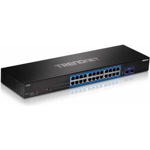 Trendnet TEG-30262 Switch 24 porte Gigabit 2x10G SFP+ Slot (24 porte), Switch di rete, Nero Trendnet TEG-30262 Switch 24 porte Gigabit 2x10G SFP+ Slot (24 porte), Switch di rete, Nero