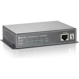 LevelOne Level One GEP-0521: 4 GE PoE-Plus + 1 GE (5 porte), Switch di rete, Grigio LevelOne Level One GEP-0521: 4 GE PoE-Plus + 1 GE (5 porte), Switch di rete, Grigio