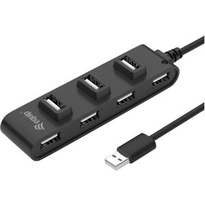 Equip Compact (USB-A, 7 porte), Docking station + Hub USB, Nero Equip Compact (USB-A, 7 porte), Docking station + Hub USB, Nero