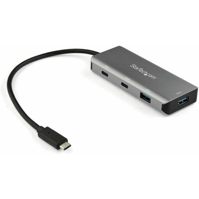 StarTech HUB USB 2x USB-C + 2x USB-A 3.2 Gen2 (HB31C2A2CB) (USB-C, 4 porte), Docking station + Hub USB, Nero, Grigio StarTech HUB USB 2x USB-C + 2x USB-A 3.2 Gen2 (HB31C2A2CB) (USB-C, 4 porte), Docking station + Hub USB, Nero, Grigio