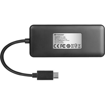 Transcend TS-HUB5C (USB-C, 6 porte), Docking station + Hub USB, Nero Transcend TS-HUB5C (USB-C, 6 porte), Docking station + Hub USB, Nero
