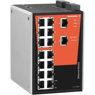 Weidmüller Network Switch Managed, Fast Ethernet (16 porte), Switch di rete, Nero Weidmüller Network Switch Managed, Fast Ethernet (16 porte), Switch di rete, Nero