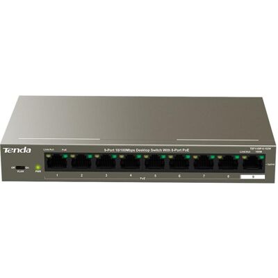 Tenda TEF1109P (9 porte), Switch di rete, Argento Tenda TEF1109P (9 porte), Switch di rete, Argento