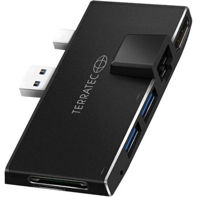 Terratec CONNECT Pro2 (Porta di attracco (proprietaria)), Docking station + Hub USB, Nero Terratec CONNECT Pro2 (Porta di attracco (proprietaria)), Docking station + Hub USB, Nero
