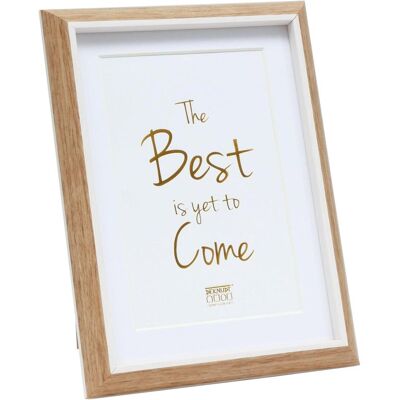 Deknudt, Cornice, S46WG4 P1 Art. 18x24 naturale, bordo bianco, passepartout (13 x 18 cm, 18 x 24 cm) Deknudt, Cornice, S46WG4 P1 Art. 18x24 naturale, bordo bianco, passepartout (13 x 18 cm, 18 x 24 cm)