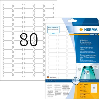 HERMA, Etichette, Etichette prezzo rimovibili A4 HERMA, Etichette, Etichette prezzo rimovibili A4
