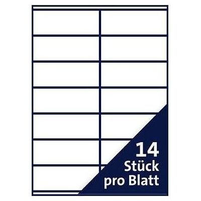 Soennecken, Etichette, Etichetta 5765 105x41mm bianco 1.400 pcs./pack. Soennecken, Etichette, Etichetta 5765 105x41mm bianco 1.400 pcs./pack.