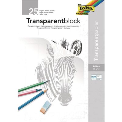 Folia, Carta bricolage, Blocchi di carta trasparente (80 g/m², 1x) Folia, Carta bricolage, Blocchi di carta trasparente (80 g/m², 1x)
