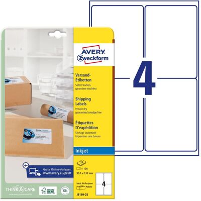 Avery Etichette, J8169-25 Avery Etichette, J8169-25