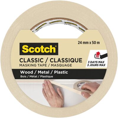 Scotch, Nastro adesivo, Nastro da pittore classico (24 mm) Scotch, Nastro adesivo, Nastro da pittore classico (24 mm)