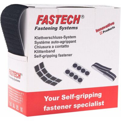 Fastech, Nastro in velcro, 5 M Gancio A Scatola Hm 50 mm Nero (50 mm) Fastech, Nastro in velcro, 5 M Gancio A Scatola Hm 50 mm Nero (50 mm)