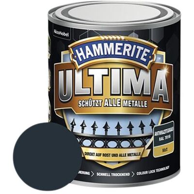 HAMMERITE - Metallschutzlack Ultima - Grigio antracite - 750 ml - Vernice HAMMERITE - Metallschutzlack Ultima - Grigio antracite - 750 ml - Vernice
