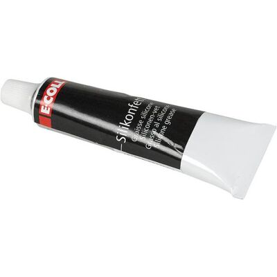 E-coll, Sigillante, Grasso al silicone (bianco-trasparente) E-coll, Sigillante, Grasso al silicone (bianco-trasparente)