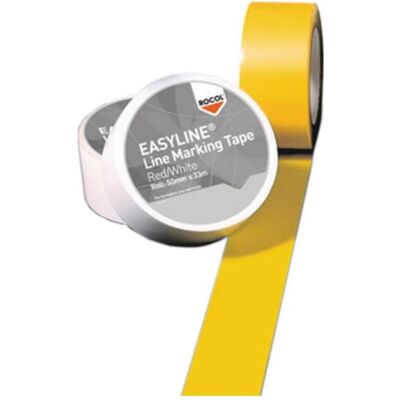 Nastro adesivo segnaletico giallo Rocol - 33m x 50mm - Segnalazione pericolo interno/esterno Nastro adesivo segnaletico giallo Rocol - 33m x 50mm - Segnalazione pericolo interno/esterno