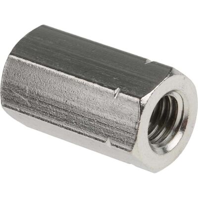 Dado di accoppiamento RS PRO - M8, 24mm, Acciaio inox, Liscia Dado di accoppiamento RS PRO - M8, 24mm, Acciaio inox, Liscia