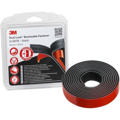 3M Nastro in velcro, Doppia serratura SJ3870 (25 mm) 3M Nastro in velcro, Doppia serratura SJ3870 (25 mm)