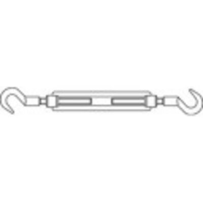TOOLCRAFT M20 Tenditore in acciaio zincato - DIN 1480 TOOLCRAFT M20 Tenditore in acciaio zincato - DIN 1480