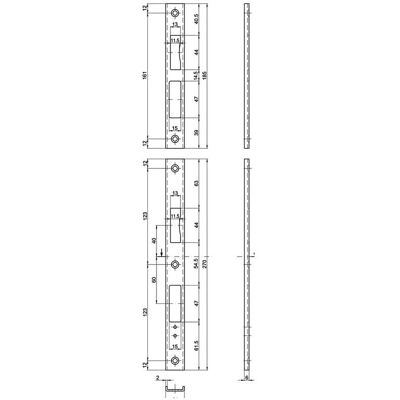 MSL, Maniglia + Guarnizione porte, Kit Controcartelle U B-24421, DIN D (Frontale) MSL, Maniglia + Guarnizione porte, Kit Controcartelle U B-24421, DIN D (Frontale)