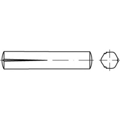 TOOLCRAFT TO-5438670 - Spina scanalata - Regolabile acciaio 4mm - 100 pezzi TOOLCRAFT TO-5438670 - Spina scanalata - Regolabile acciaio 4mm - 100 pezzi
