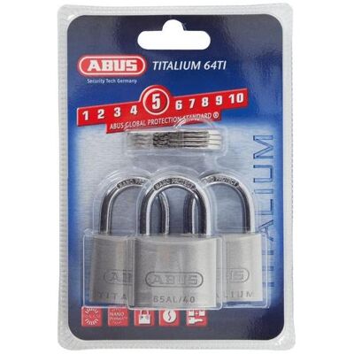 Serratura Abus TITALIUM - Doppia Chiusura, 2 Chiavi, Leggera e Sicura Serratura Abus TITALIUM - Doppia Chiusura, 2 Chiavi, Leggera e Sicura